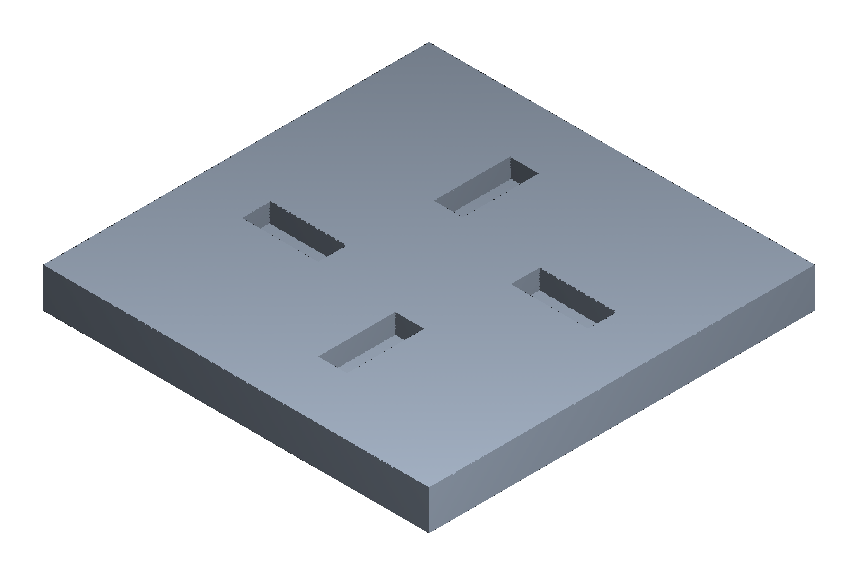 Chiral key plate iso view