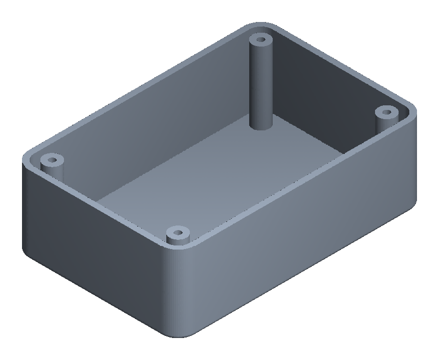 Enclosure base iso view