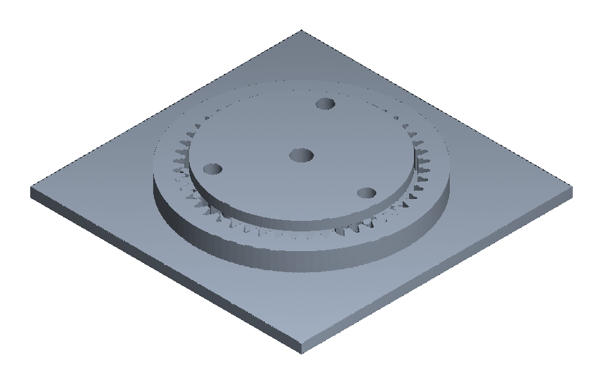 Planetary gear set iso view