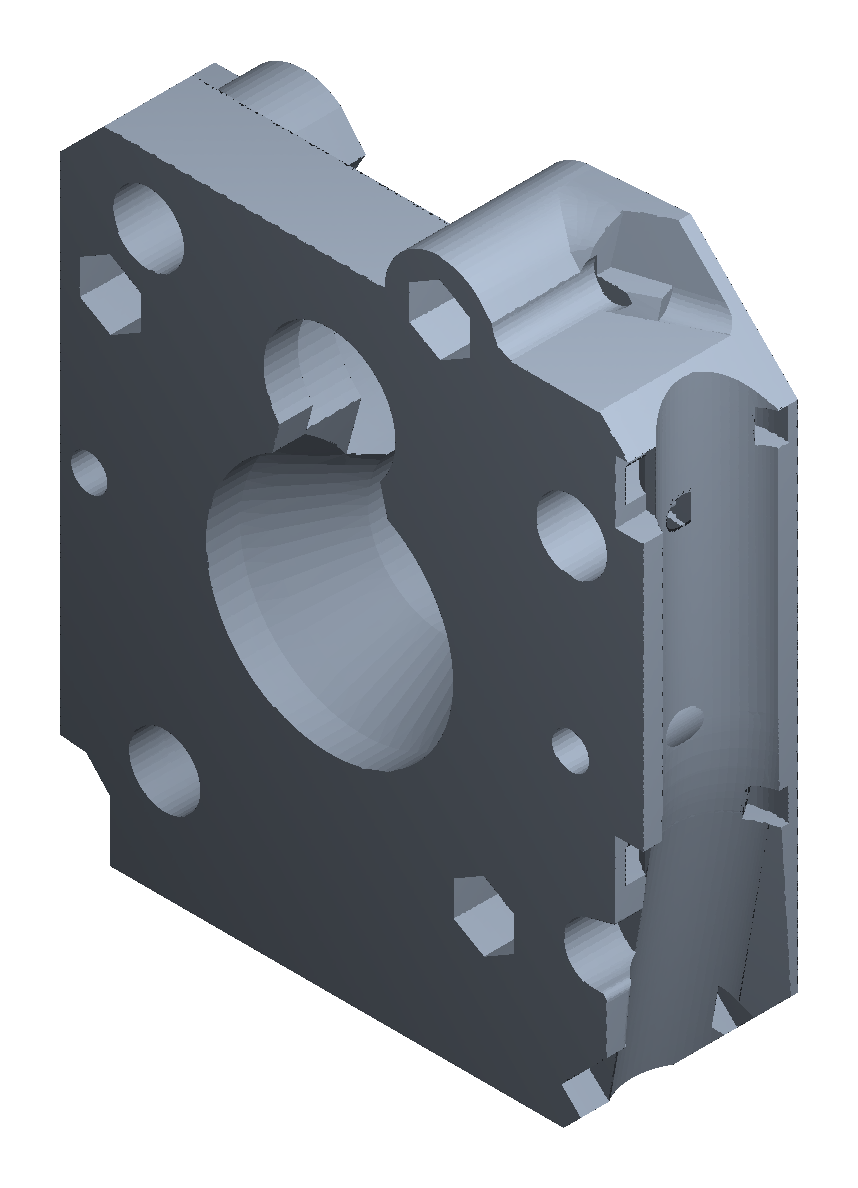 Prusa MINI extruder front iso view